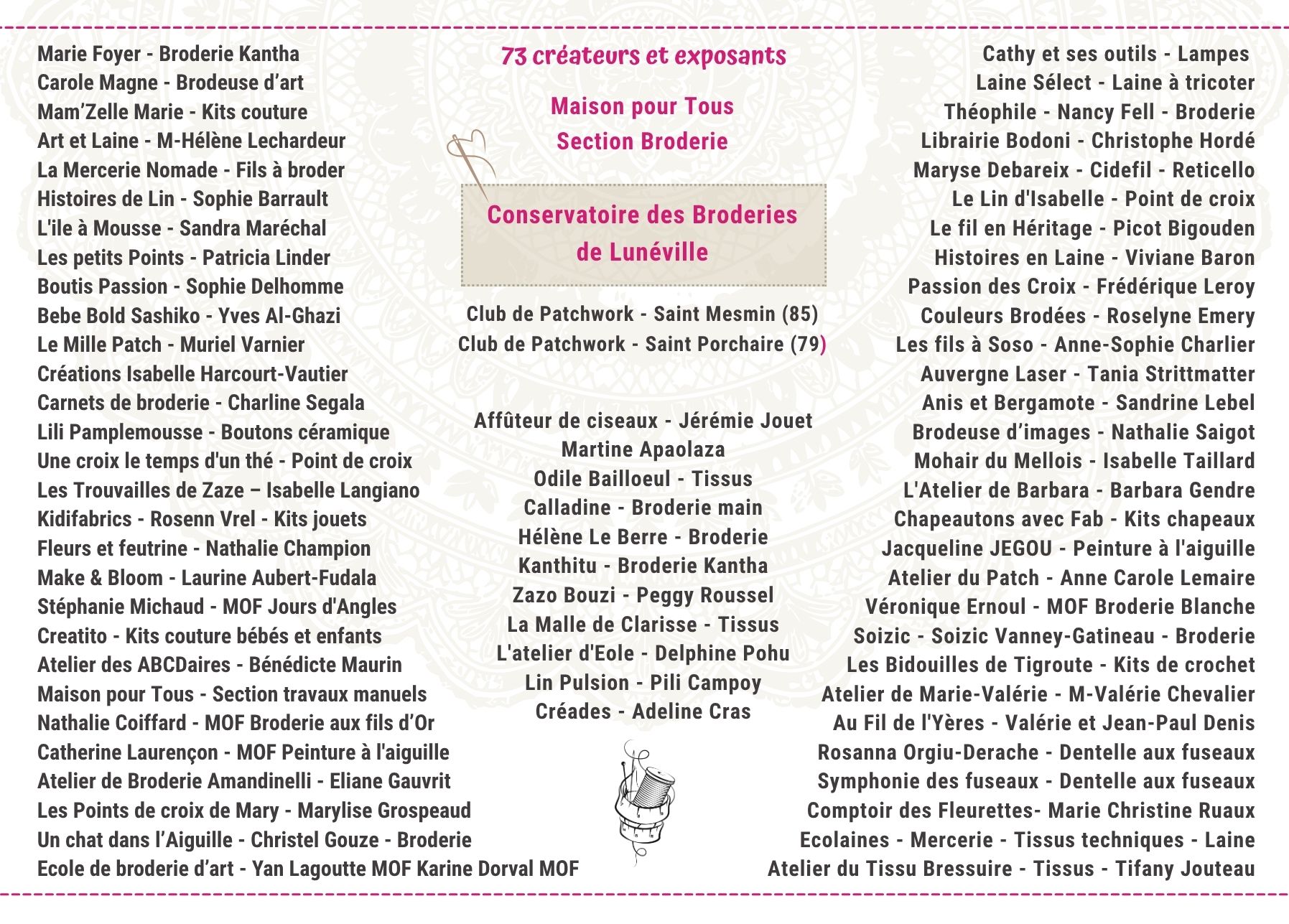 Exposants salon 2026