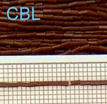 Perles tubes sur fil 10/05