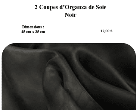 Organza de Soie Noir