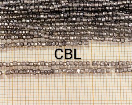 Perles facettes sur fil 80/14