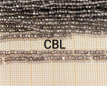 Perles facettes sur fil 80/14