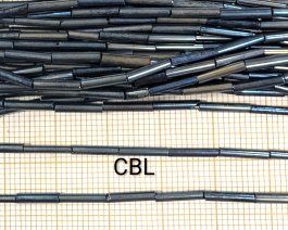 Perles tubes sur fil 80/01