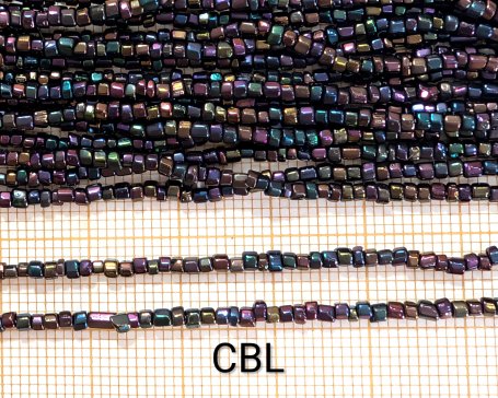 Perles facettes sur fil 26/17